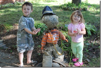 our first scare crow