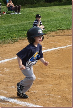 running to first